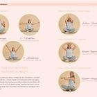 U-Schwünge, T-Rotation, Armkreise. Tune-out: Indian Shake, Körper-Tapping, Körper-Ausstreichen. Frau im Schneidersitz führt Übungen aus.