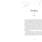 "Prolog Clea" steht oben. Text beschreibt eine ruhige Nacht, jemanden namens Casper und flüsternde Stimmen. Unten steht "13".