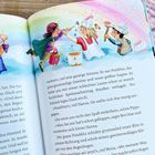 Texte: „suchen!“, rief eine garstige Stimme. Es war Potzblitz...  
Illustration von drei Kindern mit Hüten und Pinseln beim Spielen.