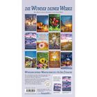 **DIE WUNDER DEINER WERKE** - Motive des Kalenders; Zitate und Naturbilder mit christlichen Texten und Szenen.