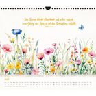 Text: "Die Sonne blickt strahlend auf alles herab, vom Glanz des Herrn ist die Schöpfung erfüllt. SIRACH 42,16"
Kalender für Juli mit bunten Blumen und Schmetterling-Motiv.