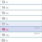 Ein Kalenderblatt für Juli. Die Wochen sind nummeriert: KW 27 bis KW 30. Wochenenden sind farblich hervorgehoben.