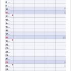 Kalenderübersicht für Juli mit Wochentagen und Daten. Unten Illustration von Schafen auf Booten und einem Sonnenaufgang.