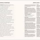 "NATIONALE FEIERTAGE" links mit Ländern und Feiertagen in 2027. "ERSTE HILFE" rechts mit Anweisungen für Notfälle.