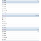 Kalenderseite: Juli. Karikatur: Mann liest "Wer auch als Rentner noch aktiv ist, lebt länger." Frau sagt "Kannst gleich mal die Kartoffeln schälen!"