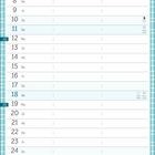 Kalenderseite für Juli. Oben "Name", links Datum und Wochentage. Symbole für Mond- und Sonnenphasen. Unten "Juli".