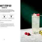 "Donau't Stop Us! Raspberry Fizz: Ein spritziger Drink mit Himbeergeist und Zitrone. Im Bild ein Longdrinkglas mit Himbeeren."