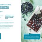 Feel=smooth-Chocolate. Rezept für Schokolade mit Kakaobutter, rohem Kakaopulver und Heidelbeeren. Bild: Schokolade mit Blaubeeren.
