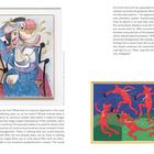 Links: "Femme Hipster" von Wojciech Korkuć. Rechts: "Goes Around and Around" von Gao. Zusammengestellte Kunstwerke.