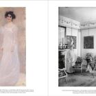 Seite 218: Gemälde von Gustav Klimt, Bildnis Serena Lederer. Seite 219: Foto von Serena Lederer in ihrer Wiener Wohnung.