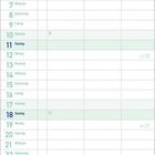 Kalender für Juli 2027 mit floralem Muster. Wochentage und Sonntage hervorgehoben. Wochenzahlen am rechten Rand.