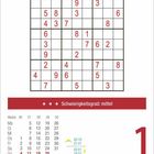 ★★★ Schwierigkeit: mittel. Kalenderblatt, Donnerstag, 1. Juli, Sudoku-Rätsel, Kalenderwochen- und Mondphaseninfo.