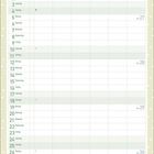 „JULI“ steht farbig oben links, darunter sind Wochentage und Daten für 2027 gelistet, dekoriert mit Pflanzenmotiven.