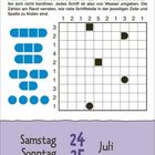 "Nautilus – Finde die Schiffe! Samstag Sonntag 24 25 Juli." Enthält ein Schiffs-Puzzle mit Raster und blauen Schiffsymbolen.
