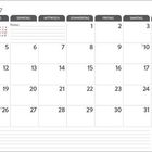 Kalender Juli 2027, Wochen 26-30, mit Notizflächen unten. Wochenenden in Rot. Monatsübersichten für Juni und August.