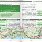 "Unbekannter Osten", "Erlebnistouren", "Flughafen Kavála", "Seide, Greifvögel und Basare", Karten und Reiserouten.