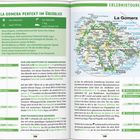 Erlebnistouren auf La Gomera mit Karte, touristischen Highlights und Reiseinfos. Orte wie San Sebastián und Hermigua sind markiert.