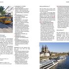 Stadtführungen und Rhein-Schifffahrten in Köln. Fotos zeigen einen Bus und ein Schiff nahe dem Rhein und dem Kölner Dom.