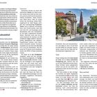 Texte in deutscher Sprache über Verhaltensregeln und Verkehrsmittel in Posen. Rechts: Bild einer Straßenbahnszene.