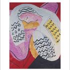 MATISSE. Der Traum, 1940. Buntes Gemälde mit abstrakten Formen und geschwungenen Linien.