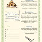 Text oben: **Haushaltstipp** über saubere Arbeitskleidung. Rechts: Obstillustration. Unten: **Juli** Kalender. Tipps für Gesundheit und Garten.