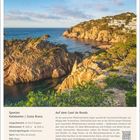 Spanien, Katalonien/Costa Brava, Camí de Ronda, 43 km in 3 Etappen, Ziel: Begur. Küstenbild mit Felsen und Häusern.