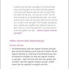 Überschrift: "Über den eigenen Schatten springen". Nummeriert: "1." Erklärung der Redewendung mit Ursprung und Bedeutung.