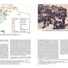 Operational movements on 23 and 24 June 1866. Die 5th Kaiserjäger stürmt das Dorf Oliosi. Links Karte, rechts historische Illustration.