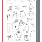 "Was ziehe ich bei welchem Wetter an?" Hier werden Kleidung und Wetter-Symbole gezeigt. Unten steht "wichtige Fähigkeiten fördern".