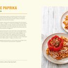 Gefüllte Paprika mit Tomatengraupen Rezept. Zutaten: Paprika, Hackfleisch, Zwiebel, Knoblauch, Ajvar, Oregano, Thymian, Tomaten, Graupen.