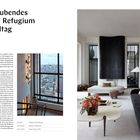 Atemberaubendes Refugium vom Alltag. Text beschreibt ein luxuriöses Penthouse in New York, gestaltet von Hines Collective.