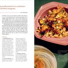 Gerösteter Kurkuma-Blumenkohl mit israelischem Couscous und Chili-Minz-Vinaigrette. Für 4-6 Personen. Rezept und Gericht.