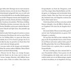 Text auf den Seiten: „20“ und „21“. Der Ausschnitt beschreibt Szenen in einem Obstgarten und Interaktionen mit Tieren.