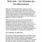 7 Wabi-Sabi – Die Schönheit des Unvollkommenen. Text über das Konzept, das das Unvollkommene und Vergängliche würdigt.