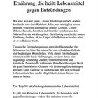 Kapitel: "Ernährung, die heilt: Lebensmittel gegen Entzündungen". Einleitung über Ernährung, Entzündungen und Heilungsmöglichkeiten.