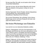 Kapitel 3: Timing ist alles. Gleicher Supermarkt, andere Uhrzeit, Preisunterschied 20-30%. Tipps für besseres Timing.