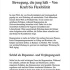 6 Bewegung, die jung hält – Von Kraft bis Flexibilität. Text über die Wichtigkeit von Erholung und Schlaf als Regeneration.