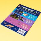 "Sticker Activities for exploring the world after dark. With 100+ stickers and 12 activity pages." Illustrationen von Tieren und Sternbildern.
