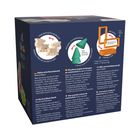 Verpackung mit den Texten: "Tiere beidseitig bedruckt", "Variable zu verwenden", "Vielseitig". Spielzeug-Details in fünf Sprachen.