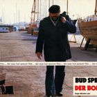 Texte: "der neue bud spencer film...", "BUD SPENCER DER BOMBER", "Regie: Michele Lupo", "Verleih: Jugendfilm". Mann am Hafen.