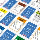 Spielkarten mit dem Thema Hunde und Monopoly-Logo. Karten zeigen Hypothekenwert und Mieten für verschiedene Hunderassen.