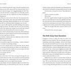 Seitenzahlen: 202, 203. Titel: "The Drift Away from Ourselves". Text über Alltagsroutine und Selbstentfremdung.