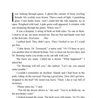 „CHAPTER 2“ steht oben. Darunter beginnt ein Text über eine Person in einem Krankenhausbett und deren Gedanken.
