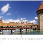 "Luzern" und "CASARES EDITION" stehen neben Zahlen unter einem Foto der Kapellbrücke vor blauen Himmel und Wasser.