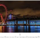 Text: "London Eye", "8", "CASARES EDITION". 

Nachtansicht des London Eye, strahlend rot, vor einem dunkel bewölkten Himmel.