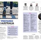 GET PREPARED FOR AUSTRALIA

Nützliche Dinge für Gepäck, Ohren und Gehirn.

**Clothes**
- Wasserfeste Jacke
- Wanderschuhe
- Lagen

**Manners**
- Höflichkeit wichtig
- „Please“ und „Thank you“ verwenden
- Kopfhörer respektvoll nutzen

**Words**
- Arvo: Nachmittag
- Servo: Tankstelle

**READ**
- Talking to My Country
- Carpentaria
- Where Song Began

**WATCH**
- The Dressmaker

**LISTEN**
- Back in Black
- Conversations