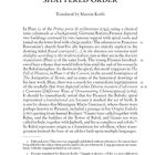 BORROMINI AND PIRANESI: THE CITY AS ‘SHATTERED ORDER’ - Translated by Marson Korbi. Es handelt sich um einen Text.