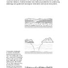 Seite 36: Text über ökologische Restauration und soziale Begegnungen. Drei Diagramme zeigen Bodenprozesse.