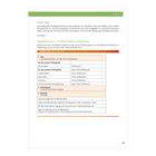 Checkliste für Testvorbereitung: Zeit, Arbeitsplatz, Material. Enthält Einträge wie "Hörverstehen (20 Minuten)" und "Schreiben".