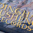 Der Text "DINGHAI FUSHENG RECORDS" steht in goldenen Buchstaben vor einem kunstvollen Hintergrund mit feinen Linien.